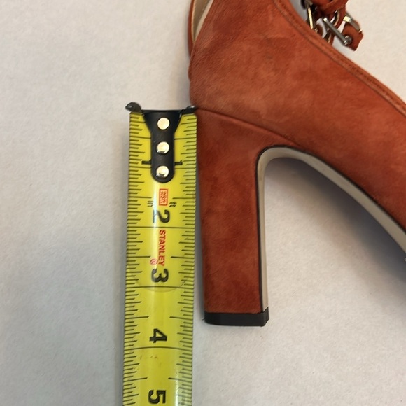 MASSIMO DUTTI BURNT ORANGE HEELS 37=7 - Picture 13 of 16